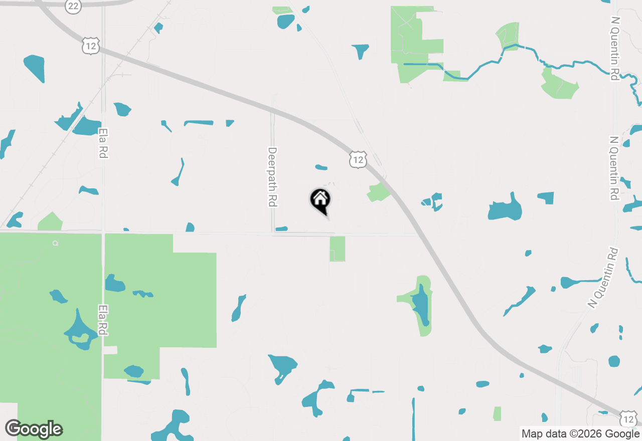 Map of 620 Waterford Drive, Lake Zurich, IL 60047