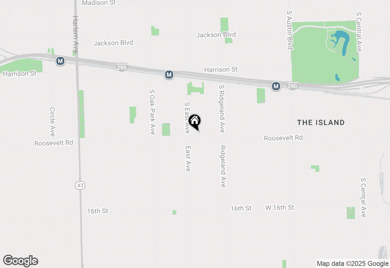 Map of 1183 S Scoville Avenue, Oak Park, IL 60304