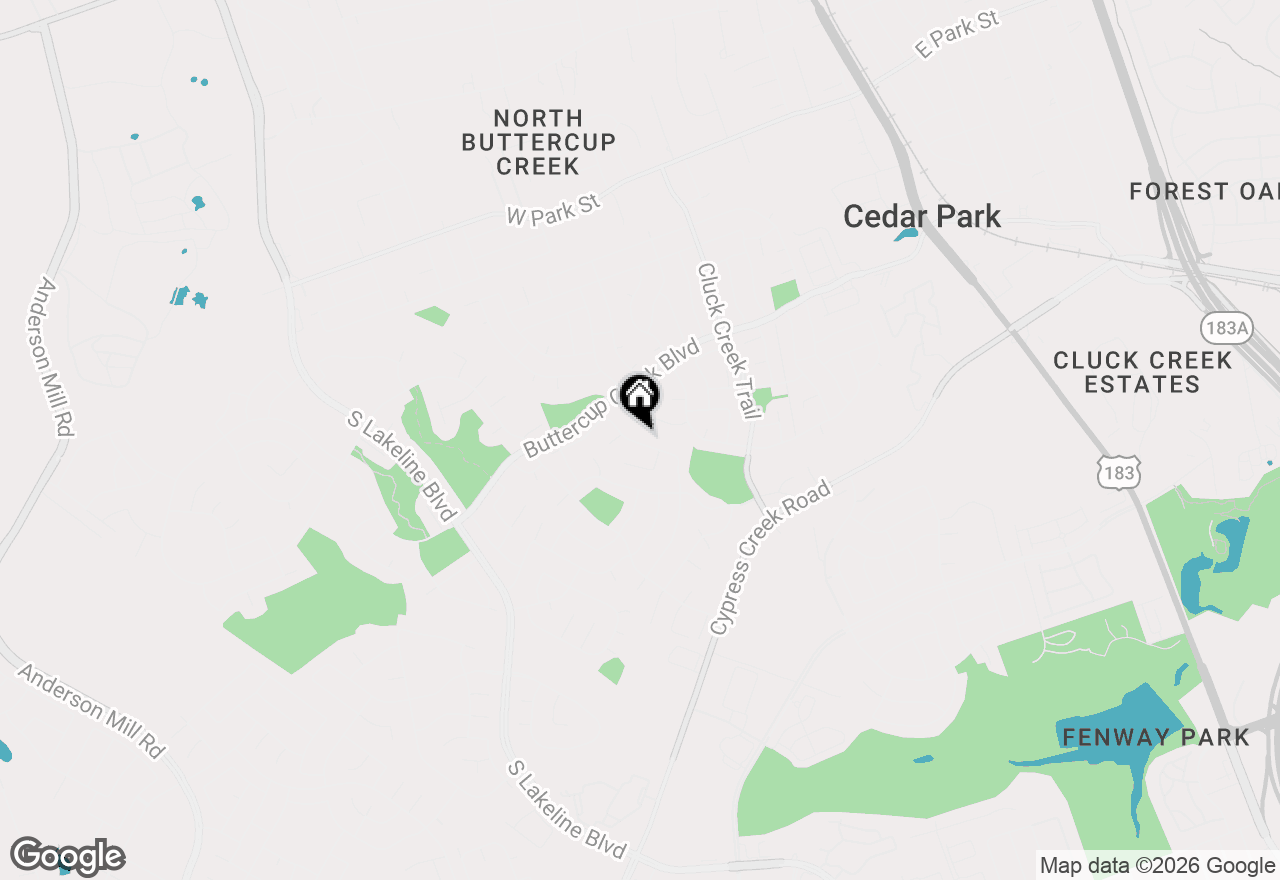 Map of 605 Brookside Pass, Cedar Park, TX 78613