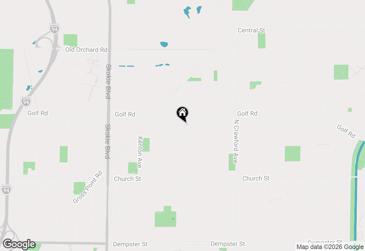 Map of 9513 Lowell Avenue, Skokie, IL 60076