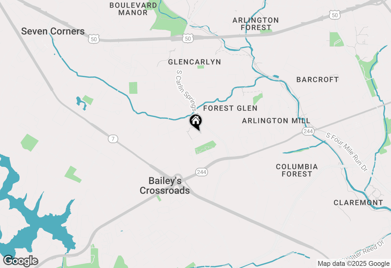 Map of 3314 Spring Lane, Falls Church, VA 22041