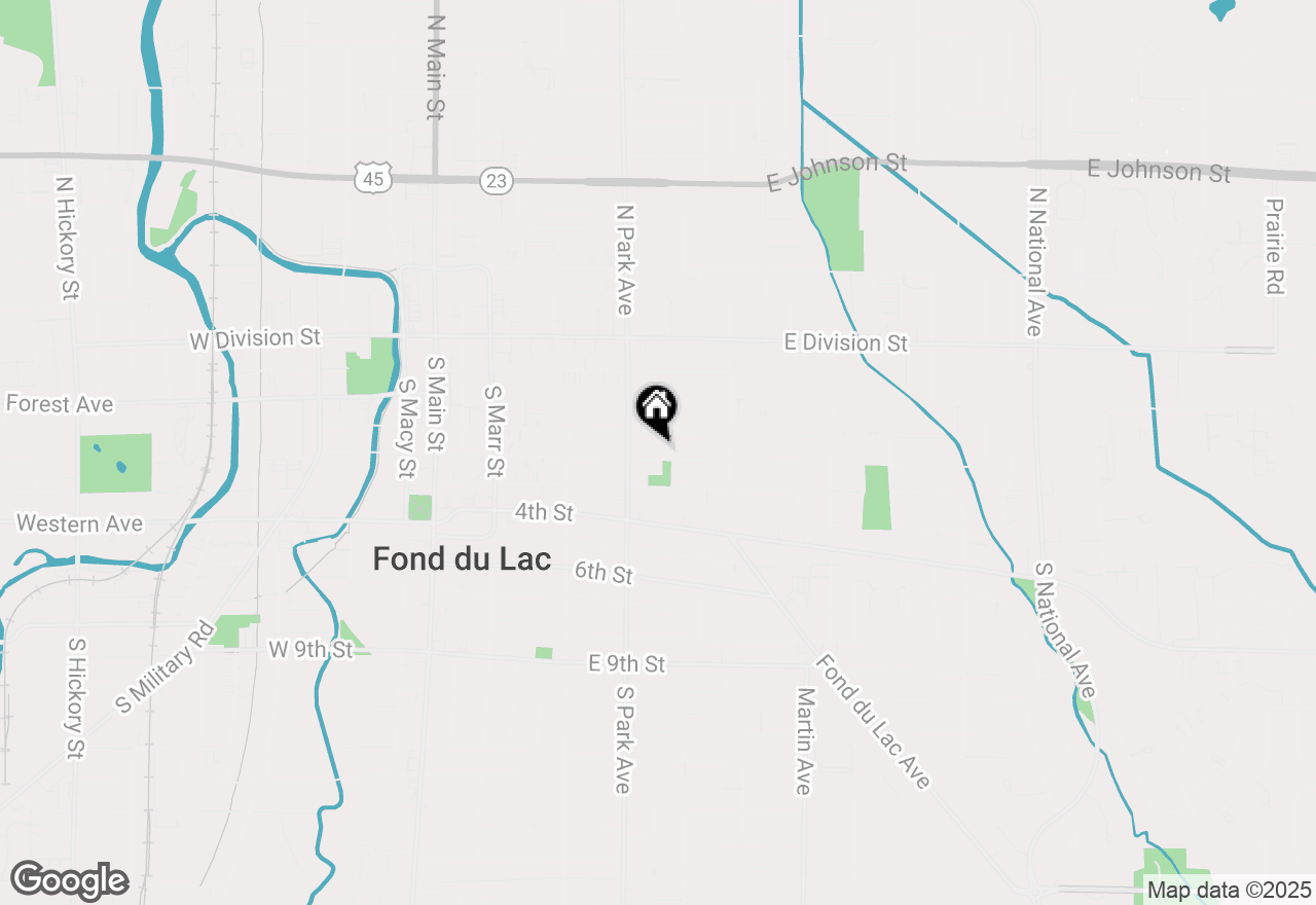 Map of 239 E 2nd St, Fond Du Lac, WI 54935