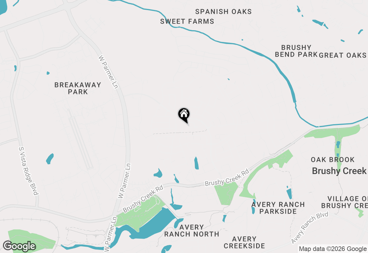 Map of 206 Saddle Ridge Dr, Cedar Park, TX 78613