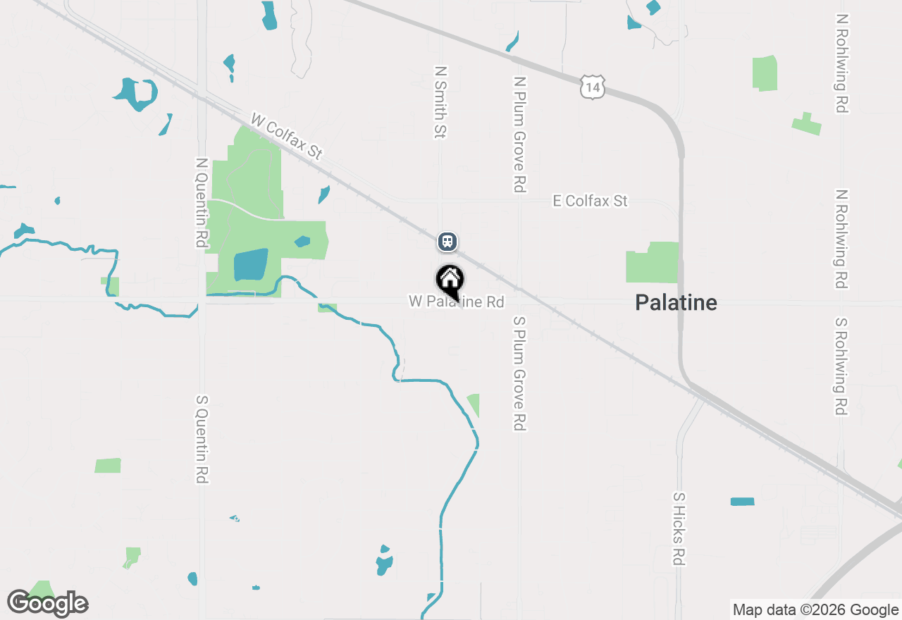 Map of 133 W Palatine Road #312A, Palatine, IL 60067