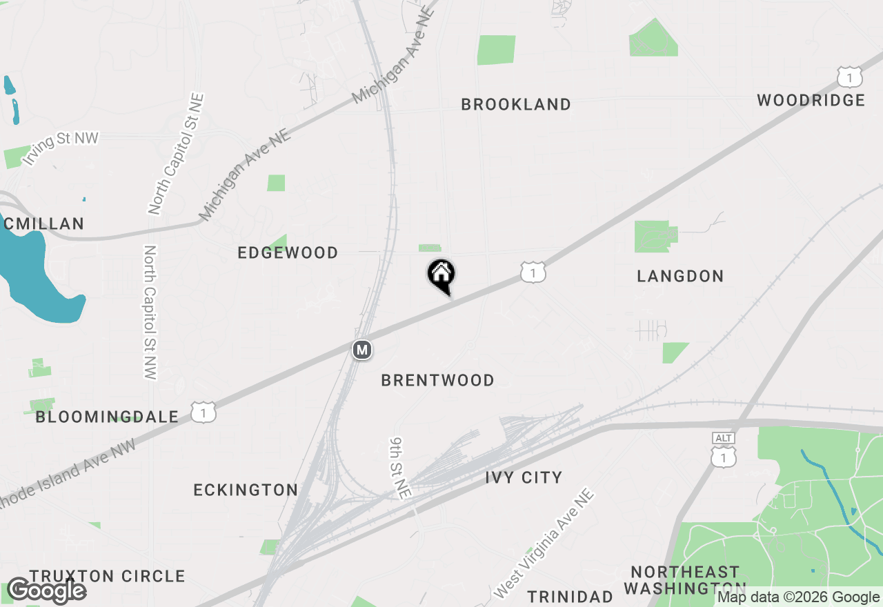 Map of 1016 Rhode Island Avenue Ne #2, Washington, DC 20018