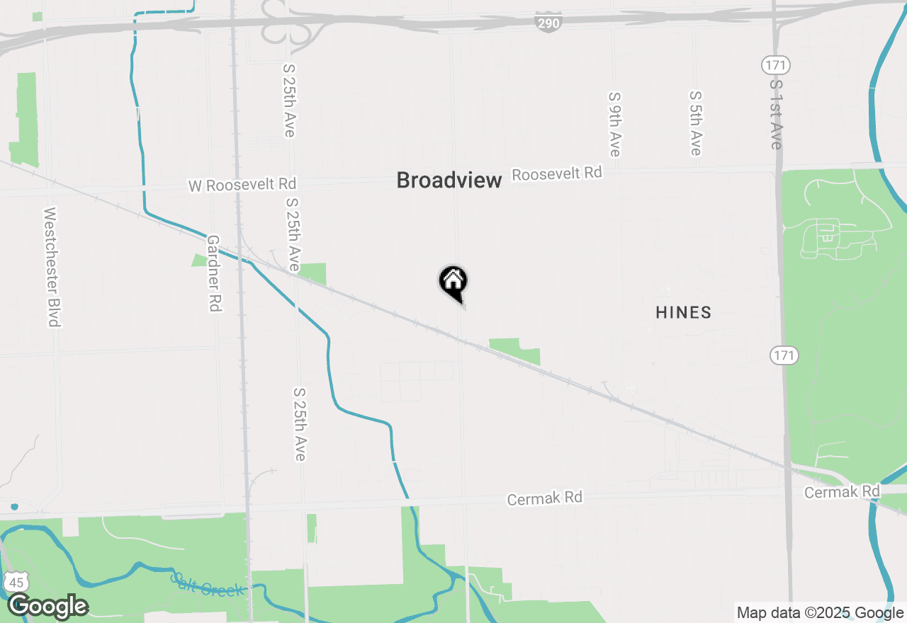 Map of 2510 S 17th Avenue, Broadview, IL 60155