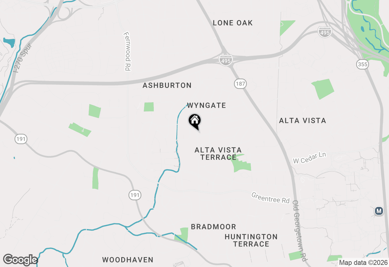 Map of 9304 Ewing Drive, Bethesda, MD 20817