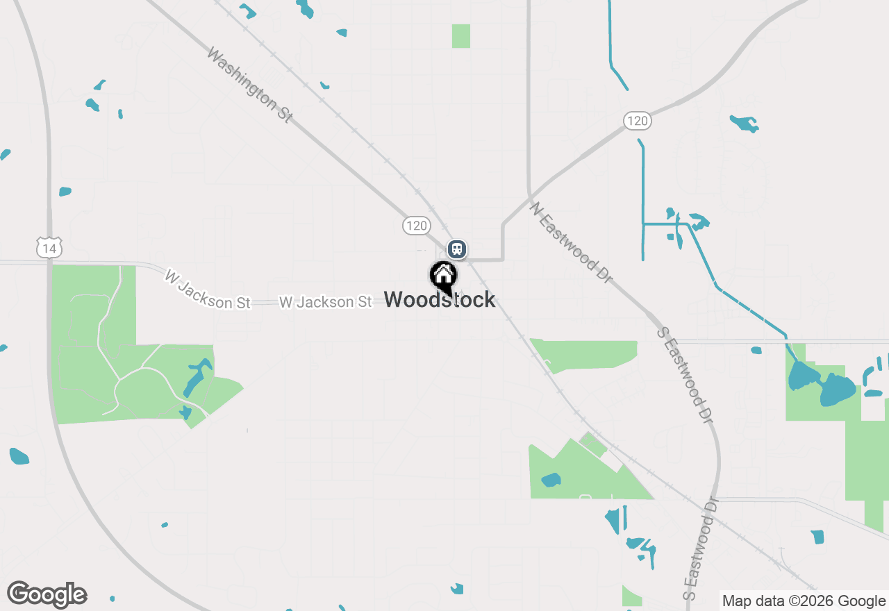 Map of 110 S Johnson Street #206, Woodstock, IL 60098
