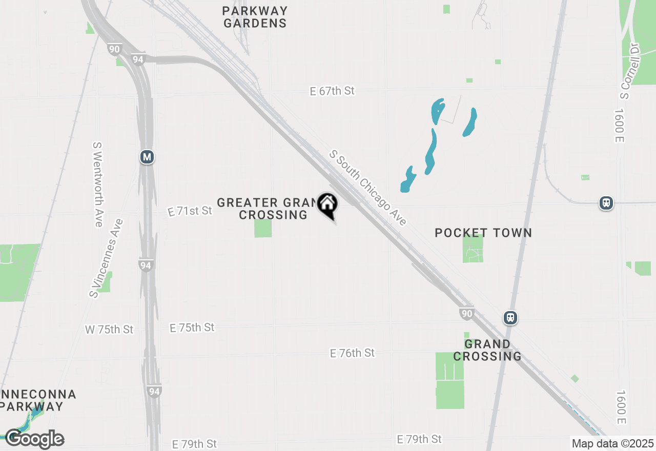 Map of 7138 S Saint Lawrence Avenue, Chicago, IL 60619