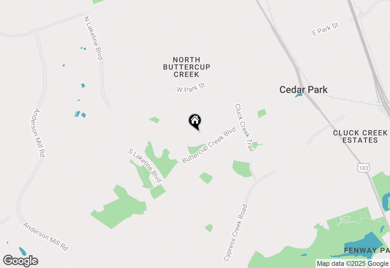 Map of 1106 Thistle Trl, Cedar Park, TX 78613