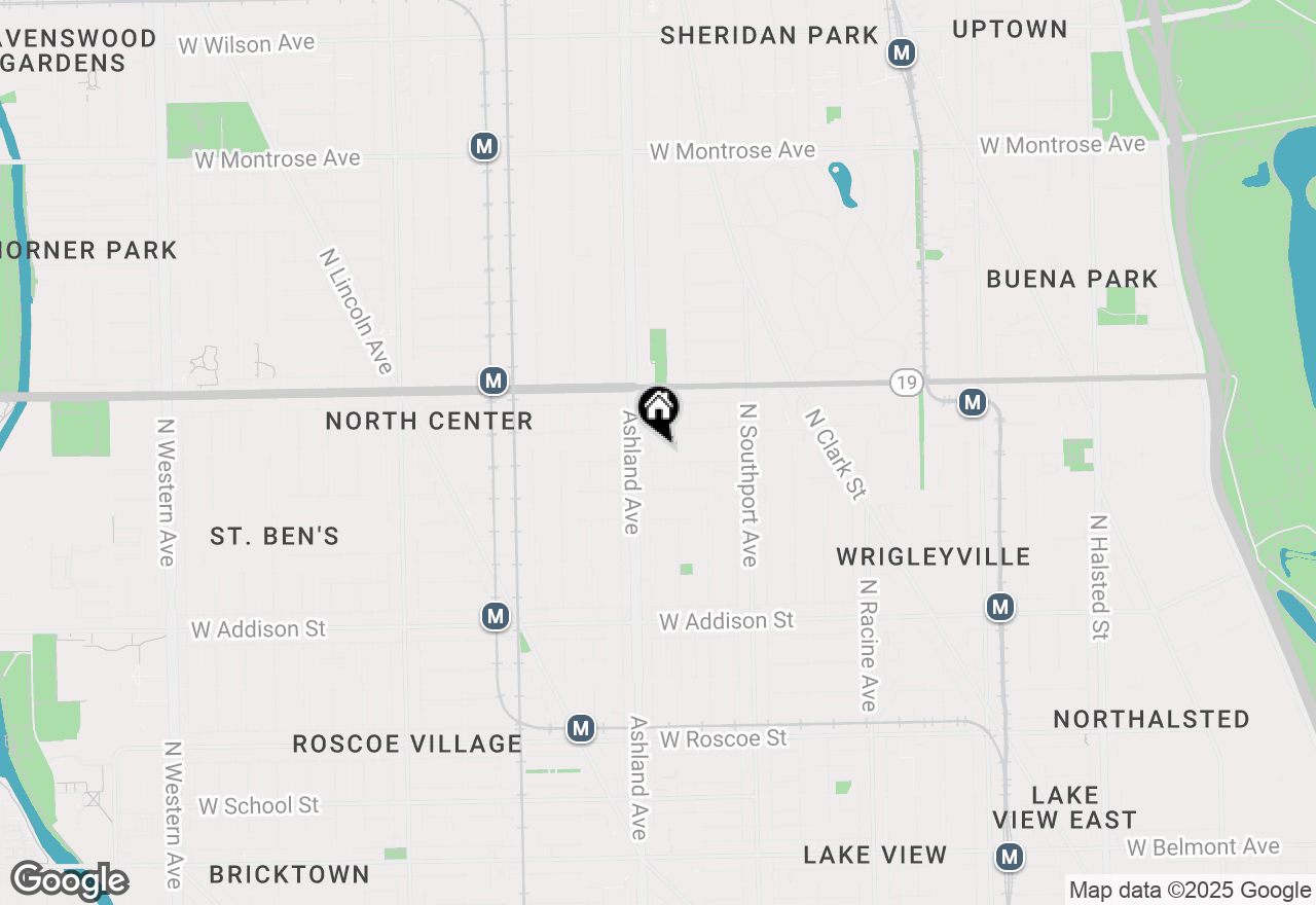 Map of 1511 W Byron Street #1, Chicago, IL 60613