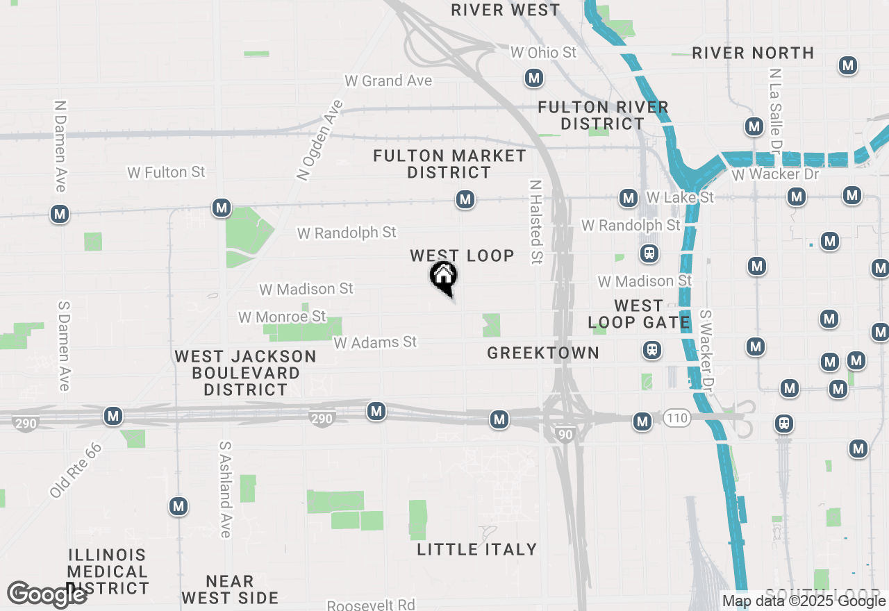 Map of 1038 W Monroe Street #20, Chicago, IL 60607