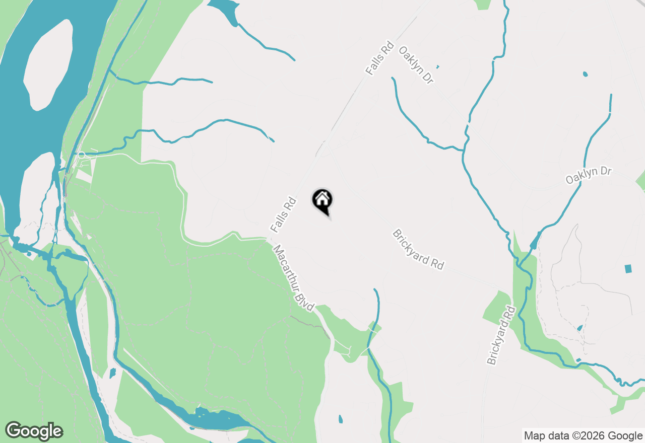 Map of 10911 Chandler Road, Potomac, MD 20854