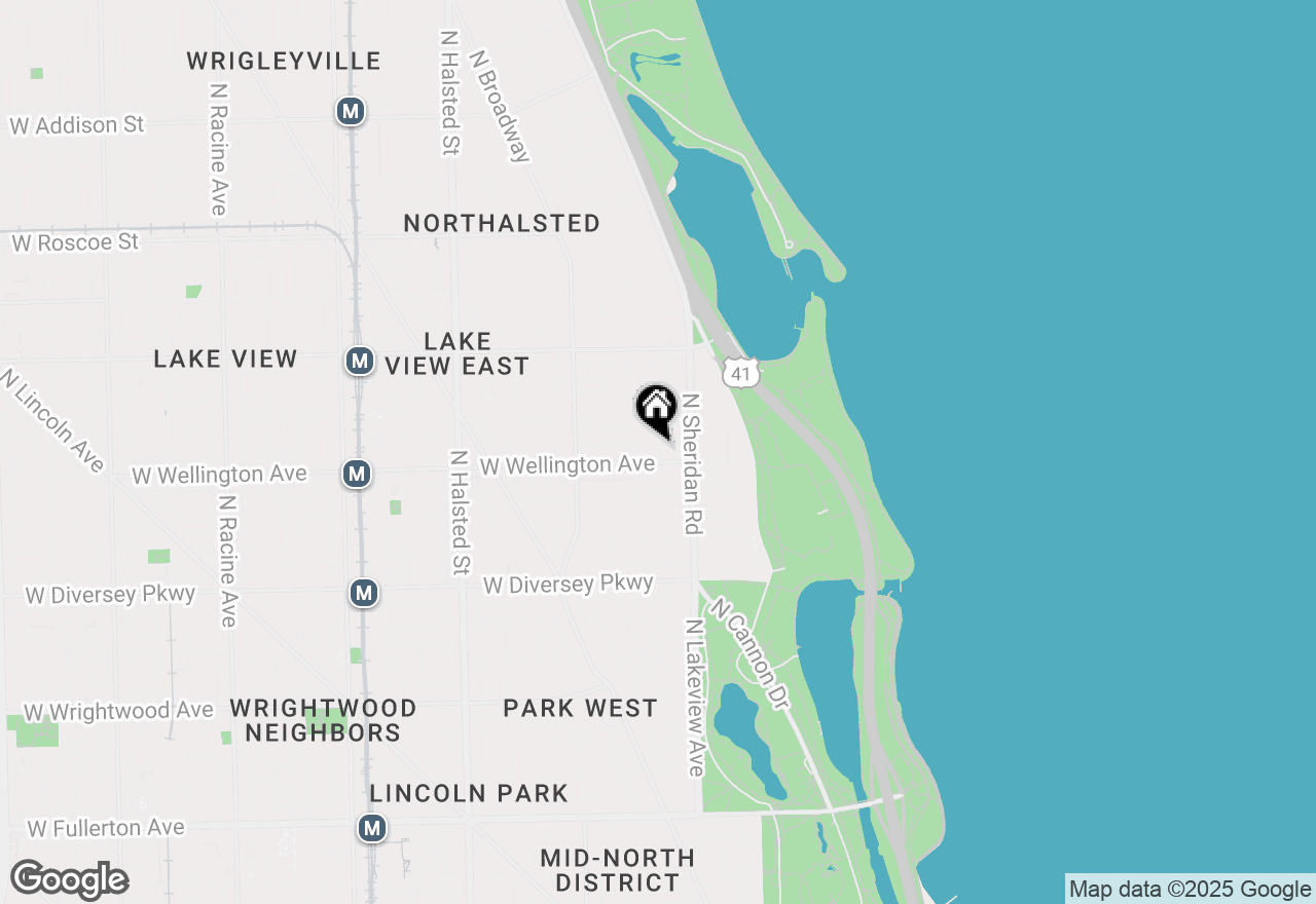 Map of 434 W Wellington Avenue #504, Chicago, IL 60657