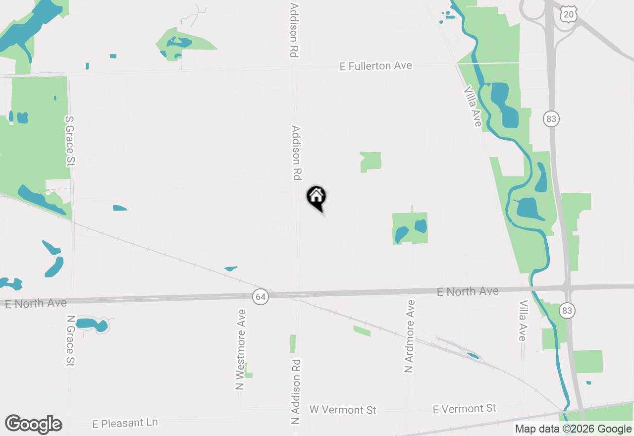 Map of 921 S Iowa Avenue, Addison, IL 60101