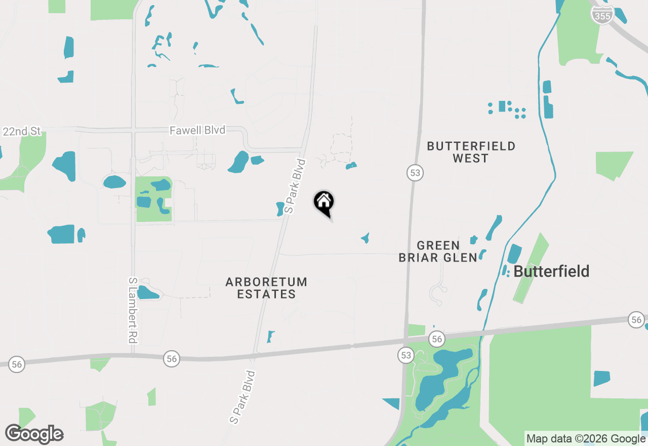 Map of 22W333 Glen Park Road, Glen Ellyn, IL 60137