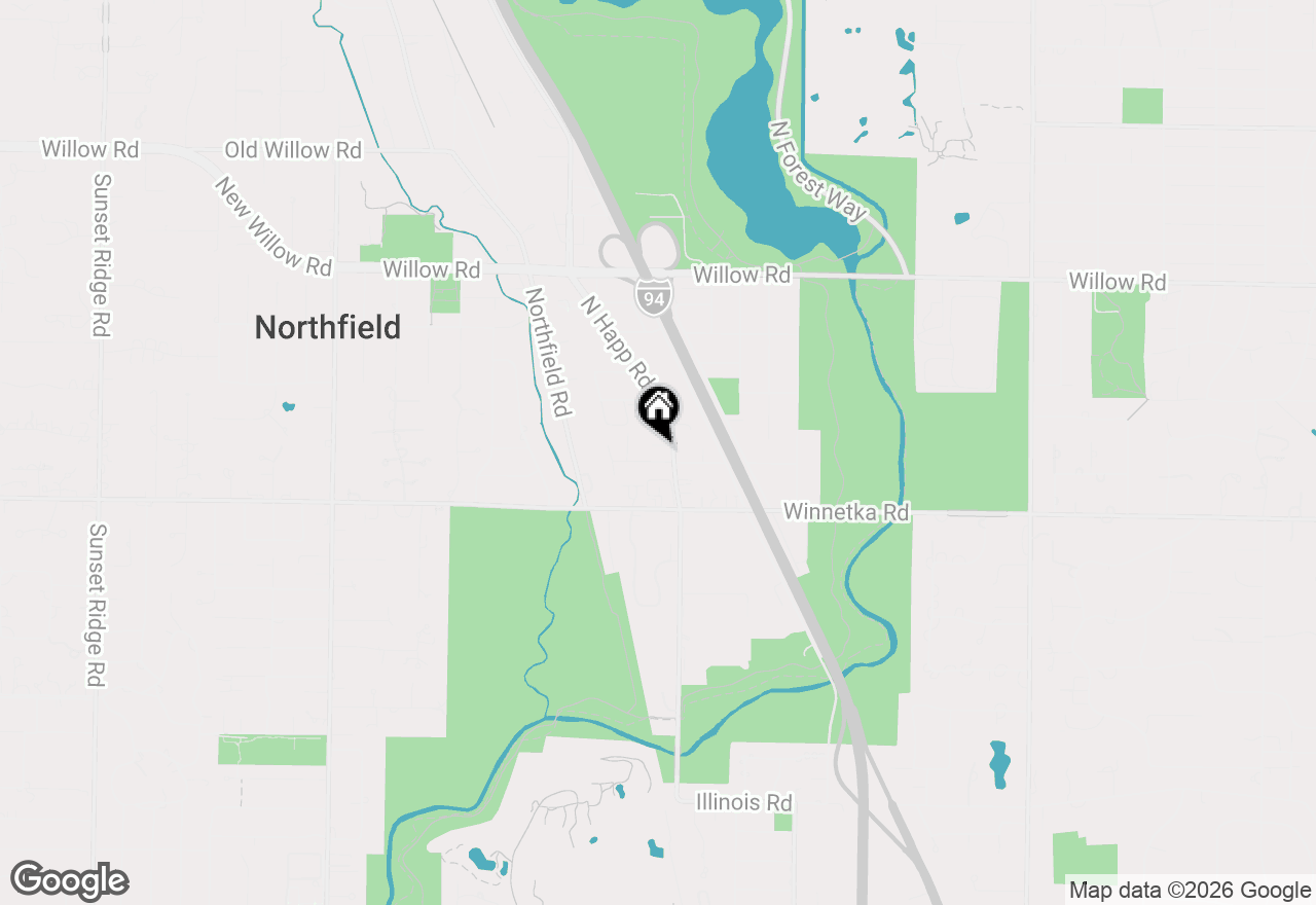Map of 1699 Harding Road, Northfield, IL 60093