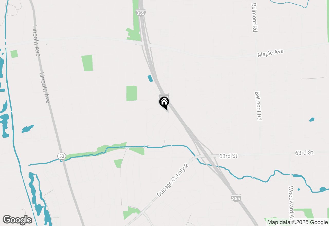 Map of 5927 Sherman Drive, Woodridge, IL 60517
