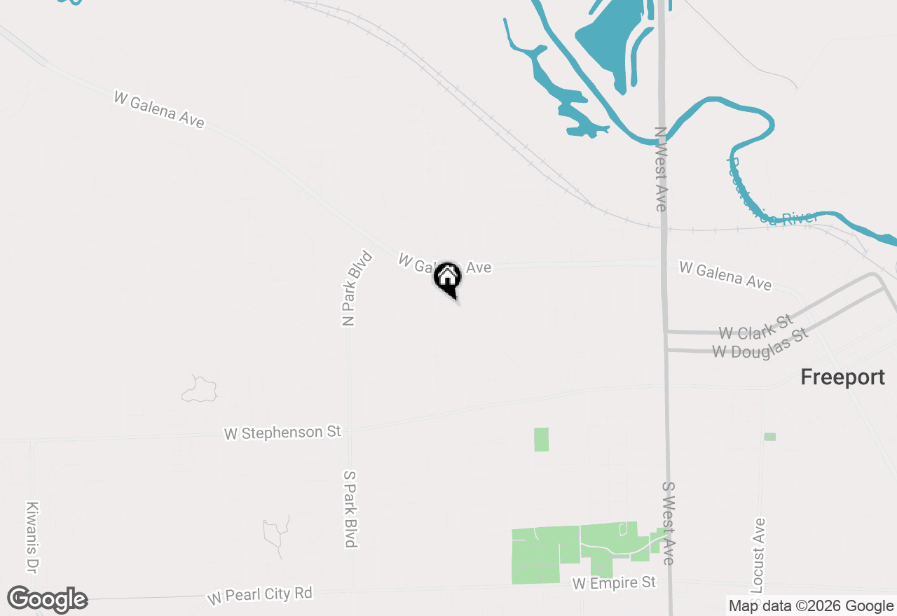 Map of 1270 W Staver Street, Freeport, IL 61032