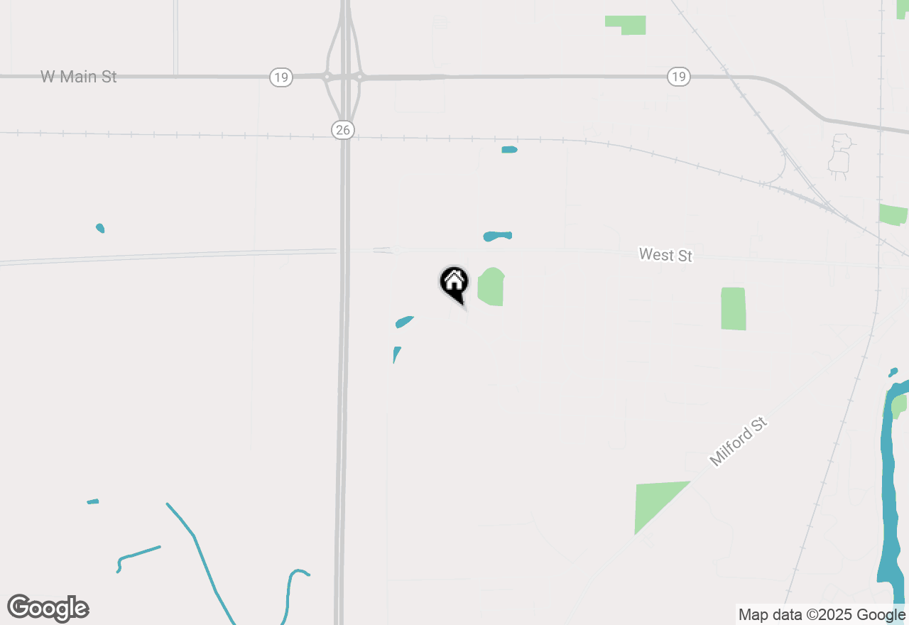 Map of 632 Hunter Oaks Boulevard, Watertown, WI 53094