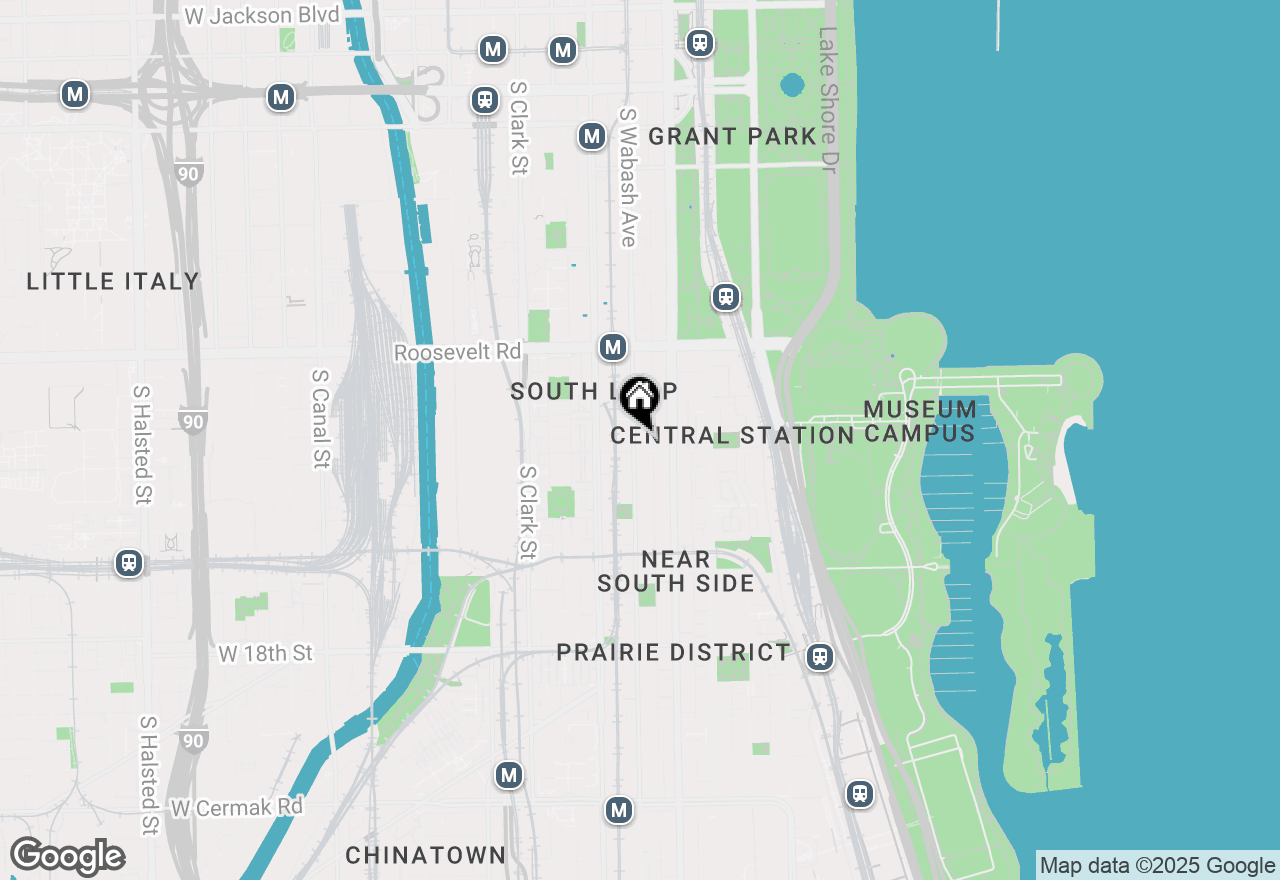 Map of (Address confidential), Chicago, Illinois 60605