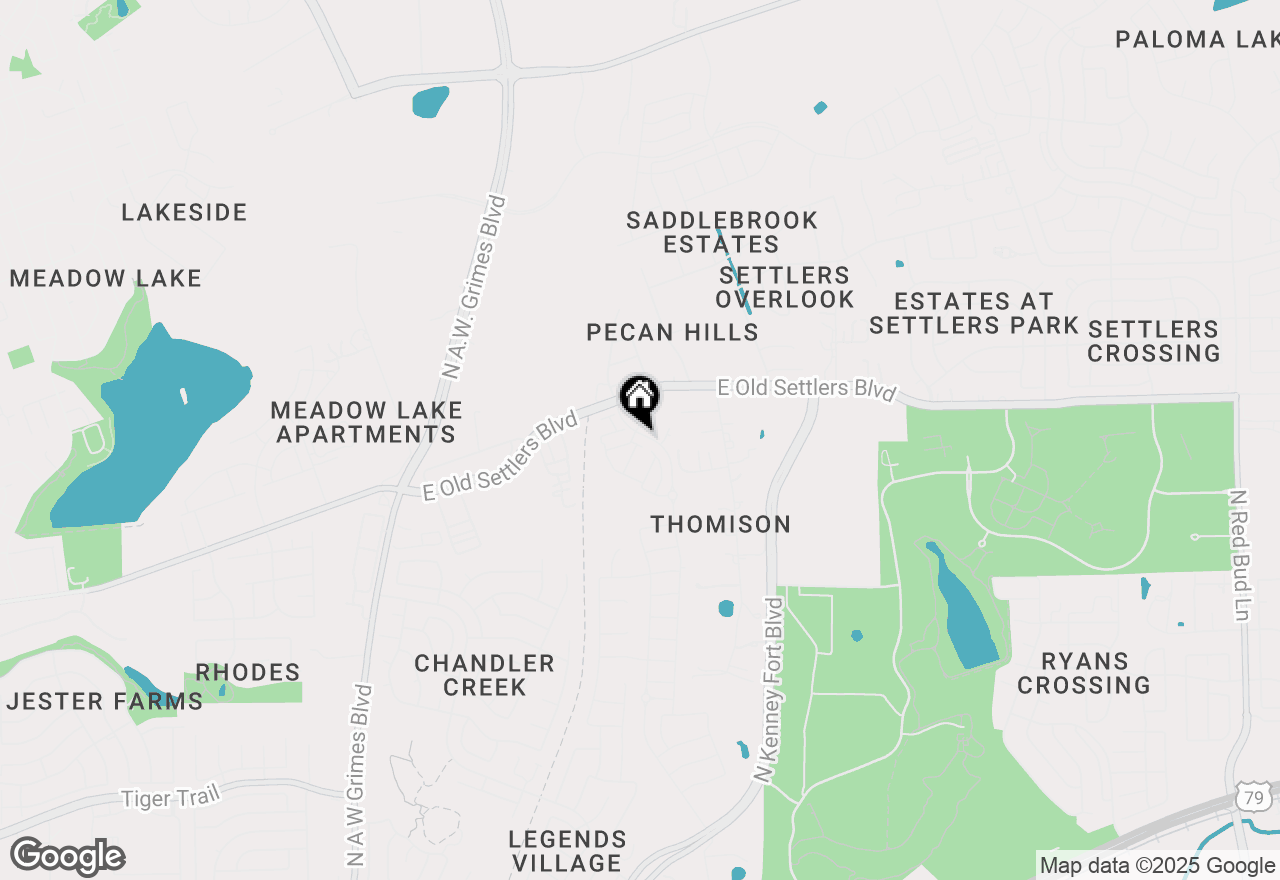 Map of 1955 Settlers Glen Dr #4301, Round Rock, TX 78665