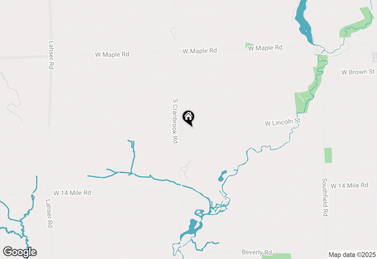 Map of 2248 W Lincoln Street, Birmingham, MI 48009