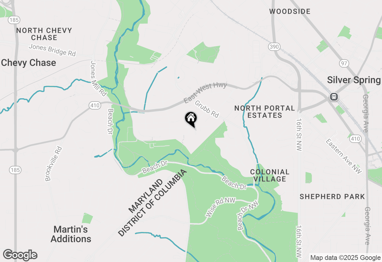 Map of 8002 Ellingson Drive, Chevy Chase, MD 20815