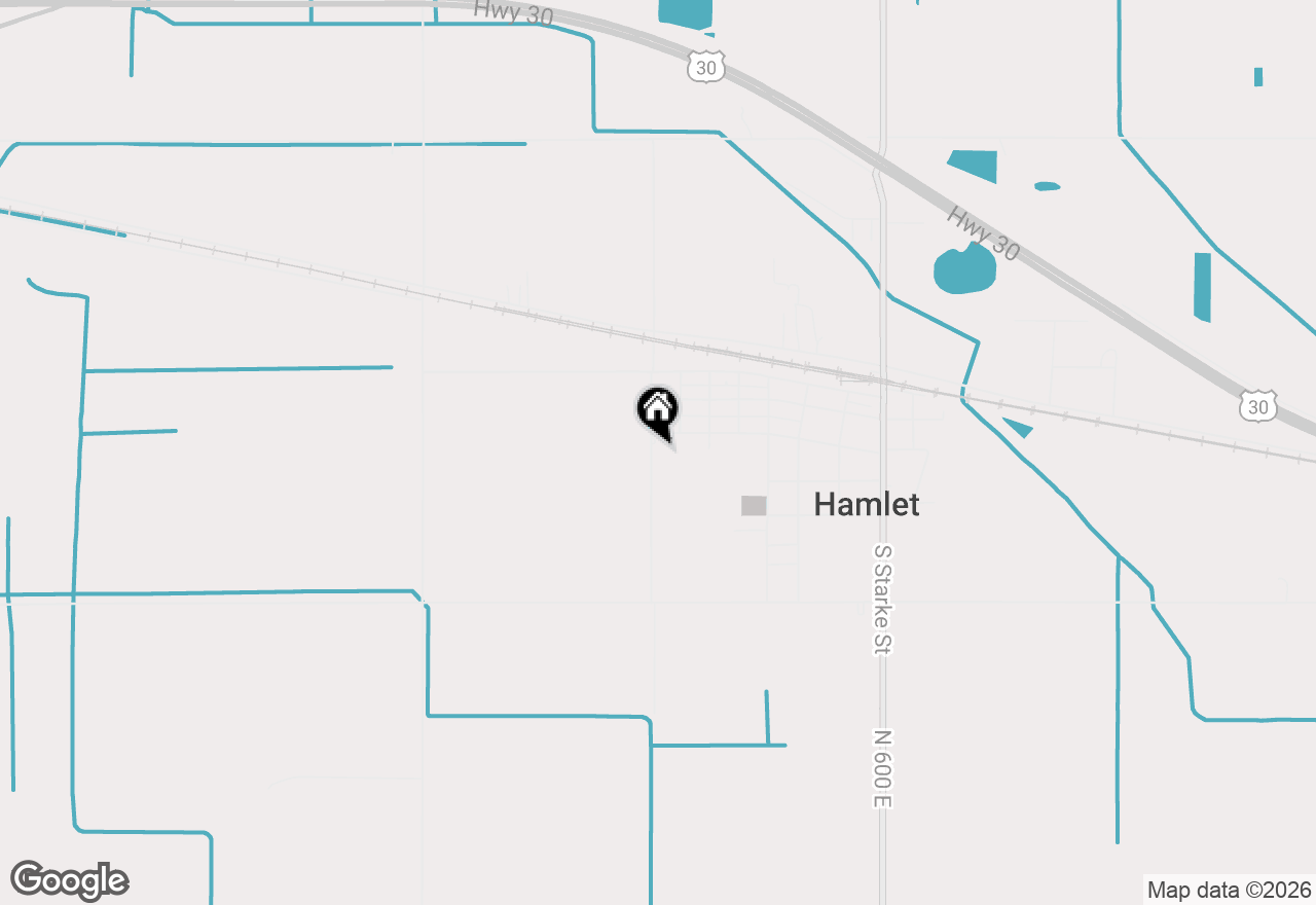 Map of 109 S Jefferson Street, Hamlet, IN 46532