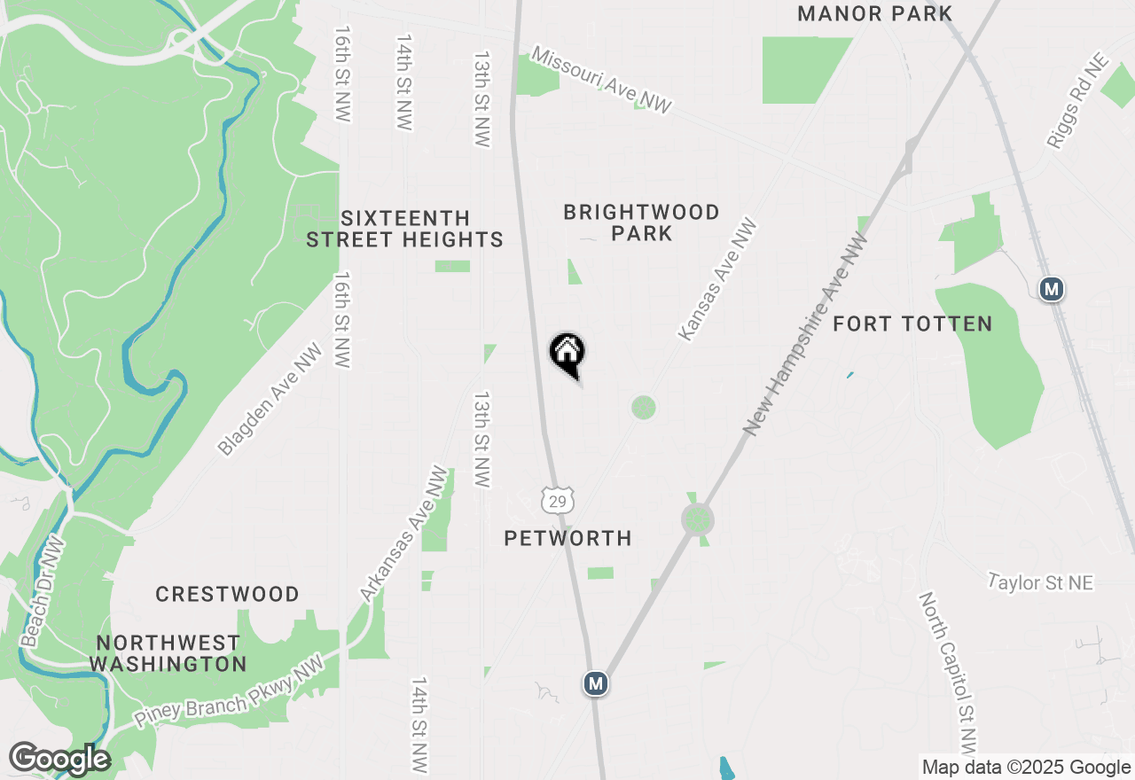 Map of 4722 9th Street Nw, Washington, DC 20011