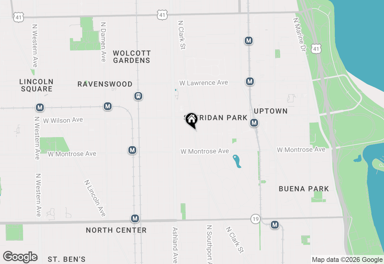 Map of 4504 N Clark Street #203, Chicago, IL 60640