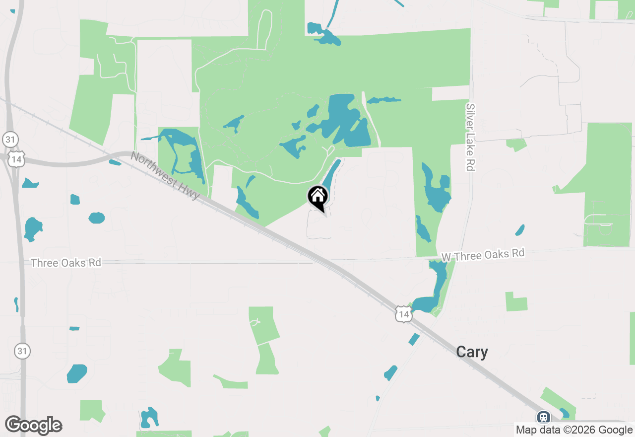 Map of 733 Wellington Lane, Cary, IL 60013