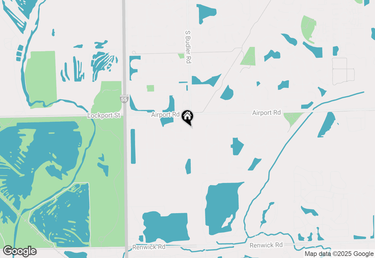 Map of 1908 W Cobblestone Road, Romeoville, IL 60446