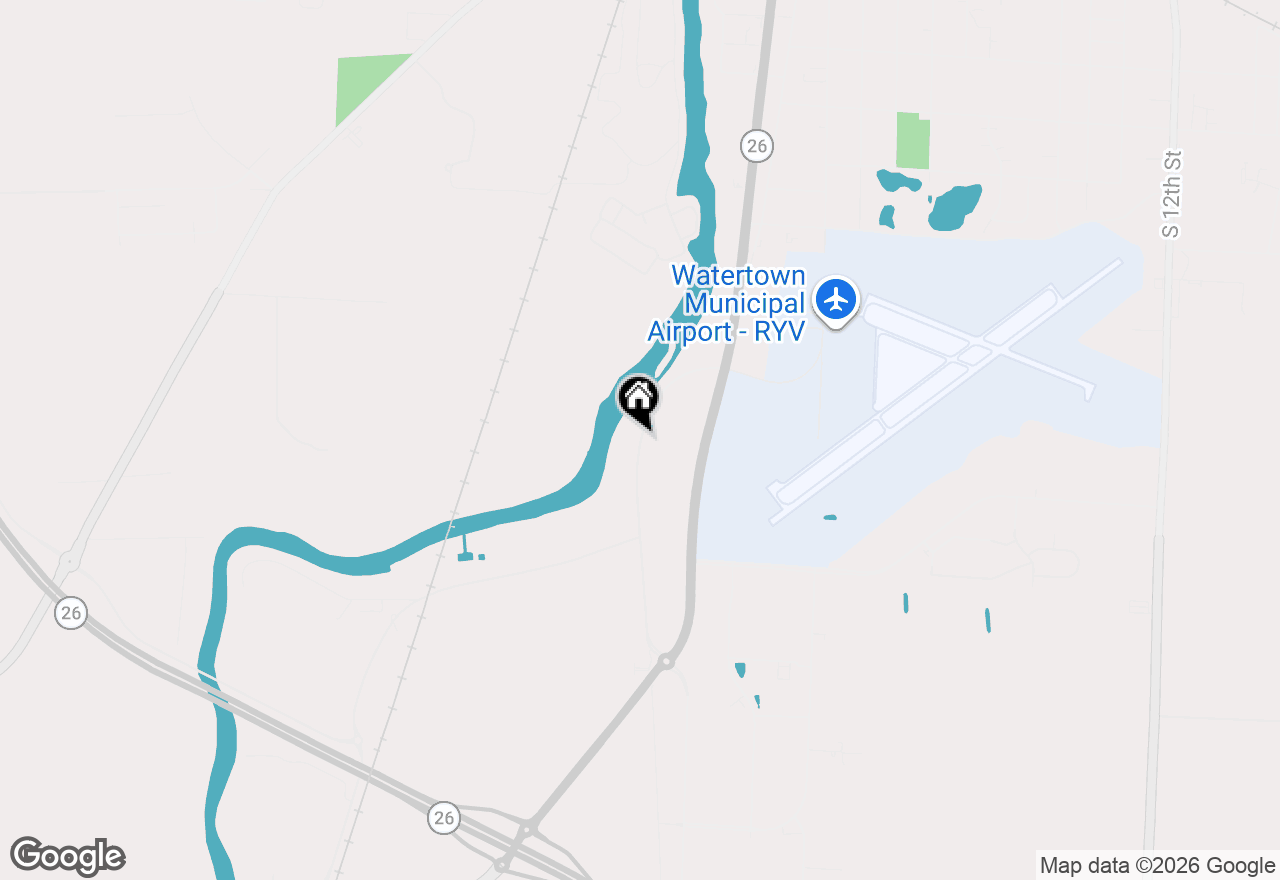 Map of 1734 Jefferson Road, Watertown, WI 53094