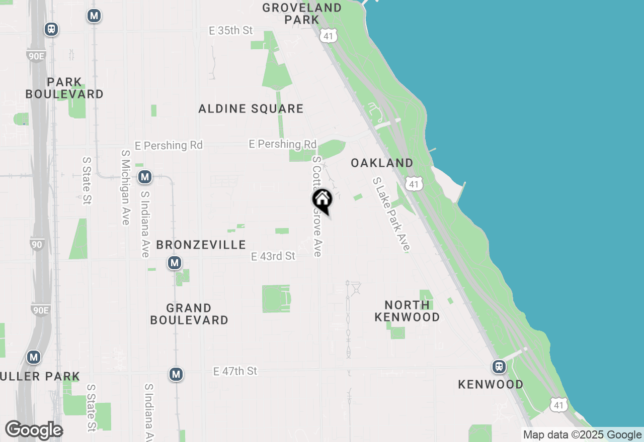 Map of 4149 S Cottage Grove Avenue #413, Chicago, IL 60653