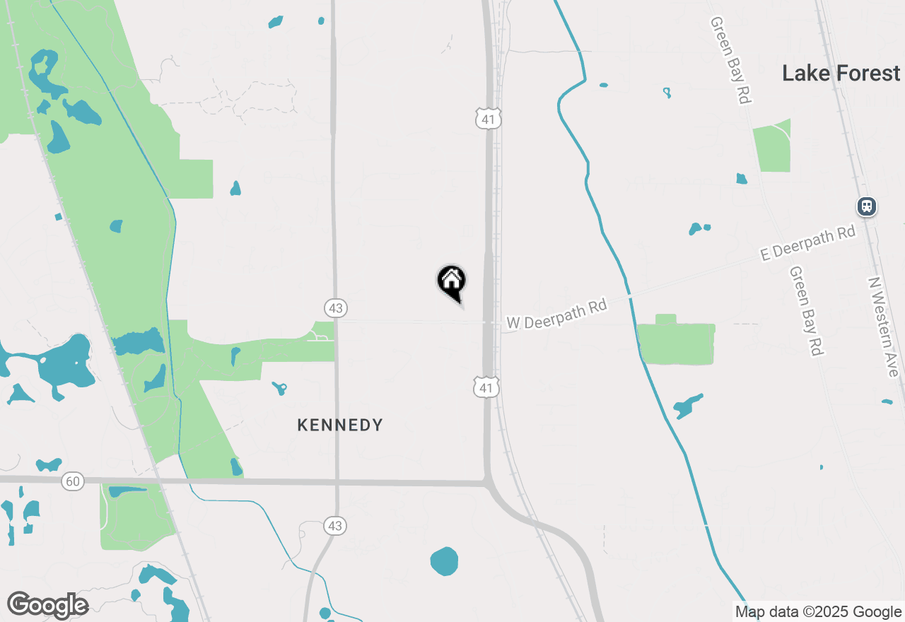 Map of 720 W Deerpath Street, Lake Forest, IL 60045