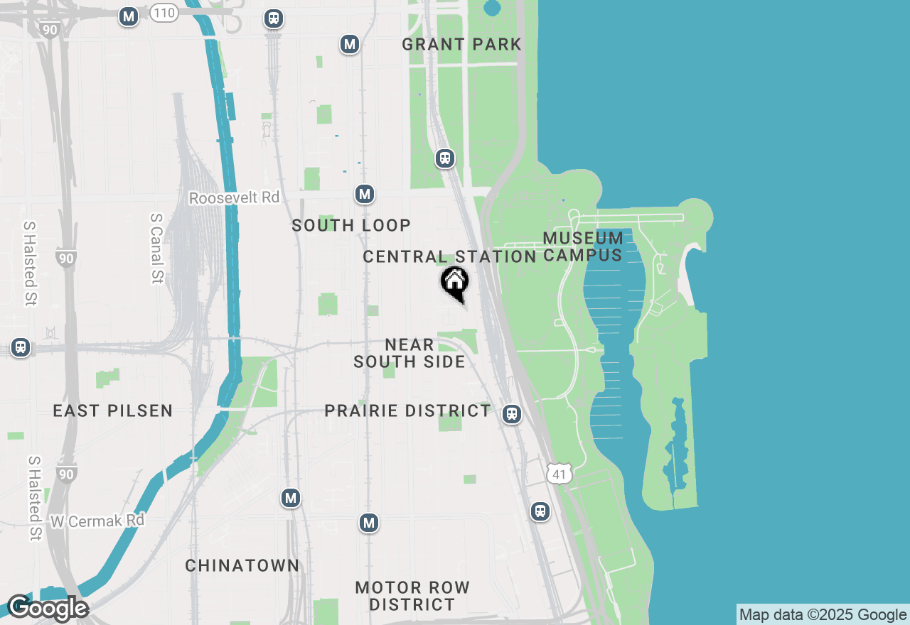 Map of 1502 S Prairie Avenue #A, Chicago, IL 60605