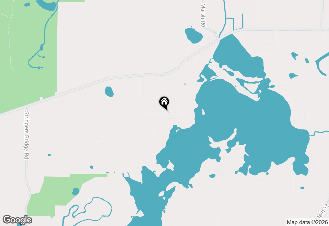 Map of W1818 Lake Rd, Mukwonago, WI 53149