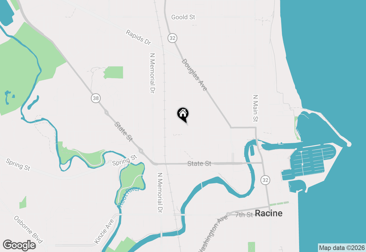 Map of 1205 Dr Martin Luther King Dr, Racine, WI 53404