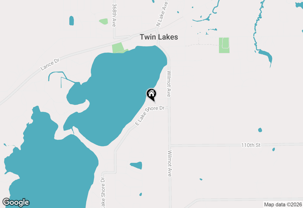 Map of 1228 Valley Rd, Twin Lakes, WI 53181