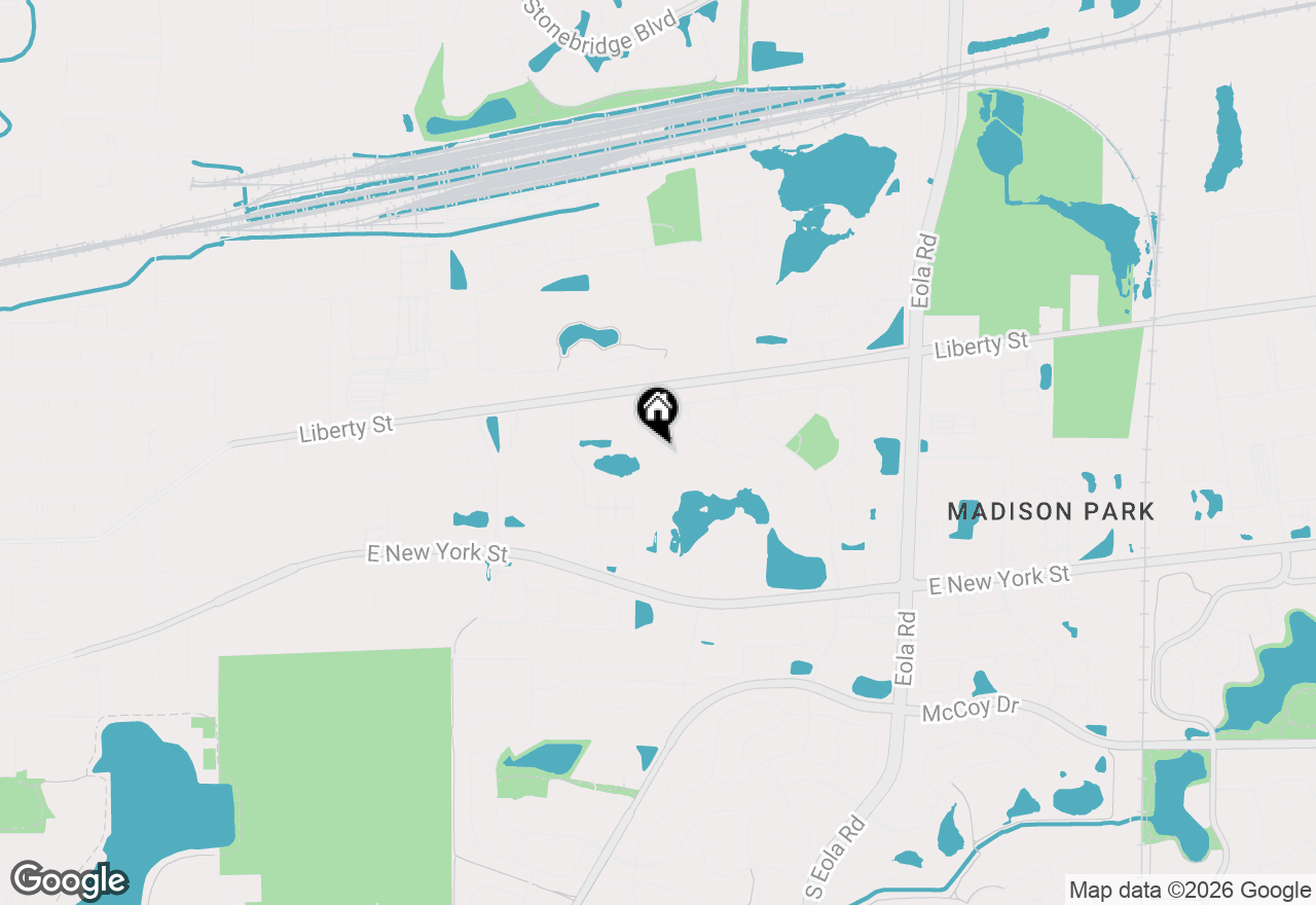 Map of 640 Kendridge Court, Aurora, IL 60502