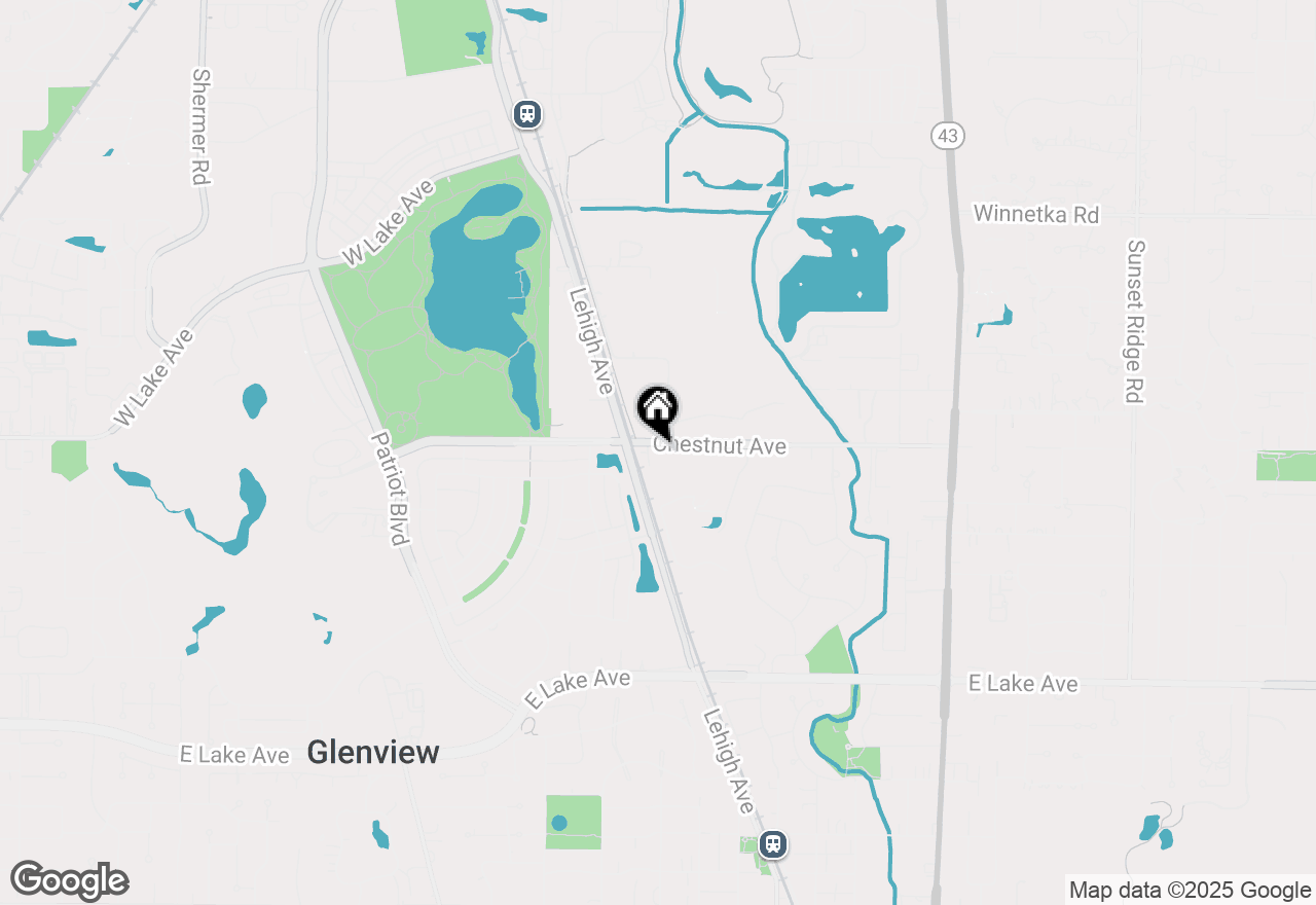 Map of 2111 Chestnut Street #215, Glenview, IL 60025