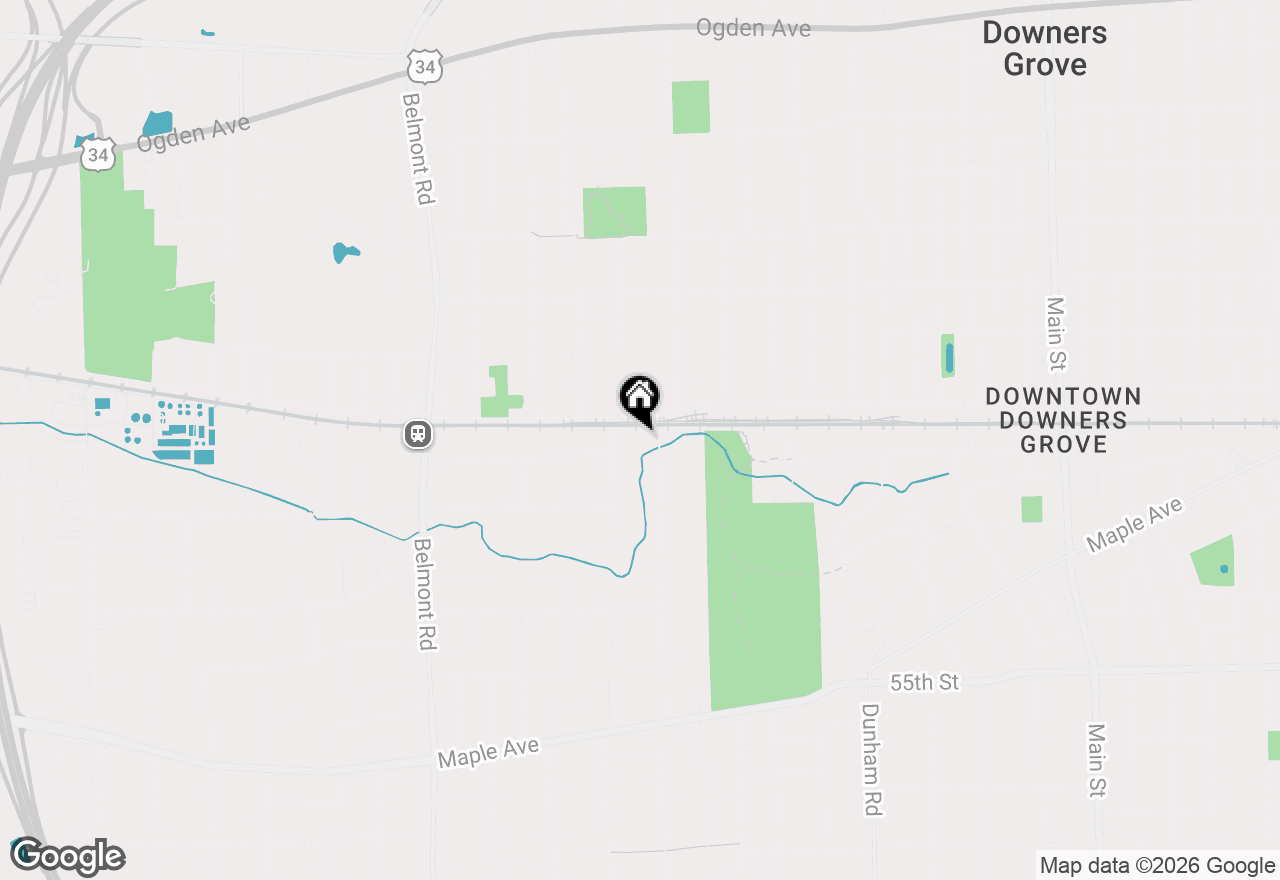 Map of 1805 Gilbert Avenue, Downers Grove, IL 60515