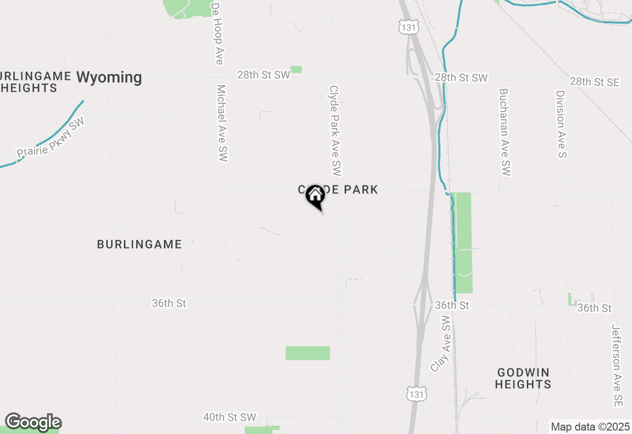 Map of 853 33rd Street Sw, Wyoming, MI 49509