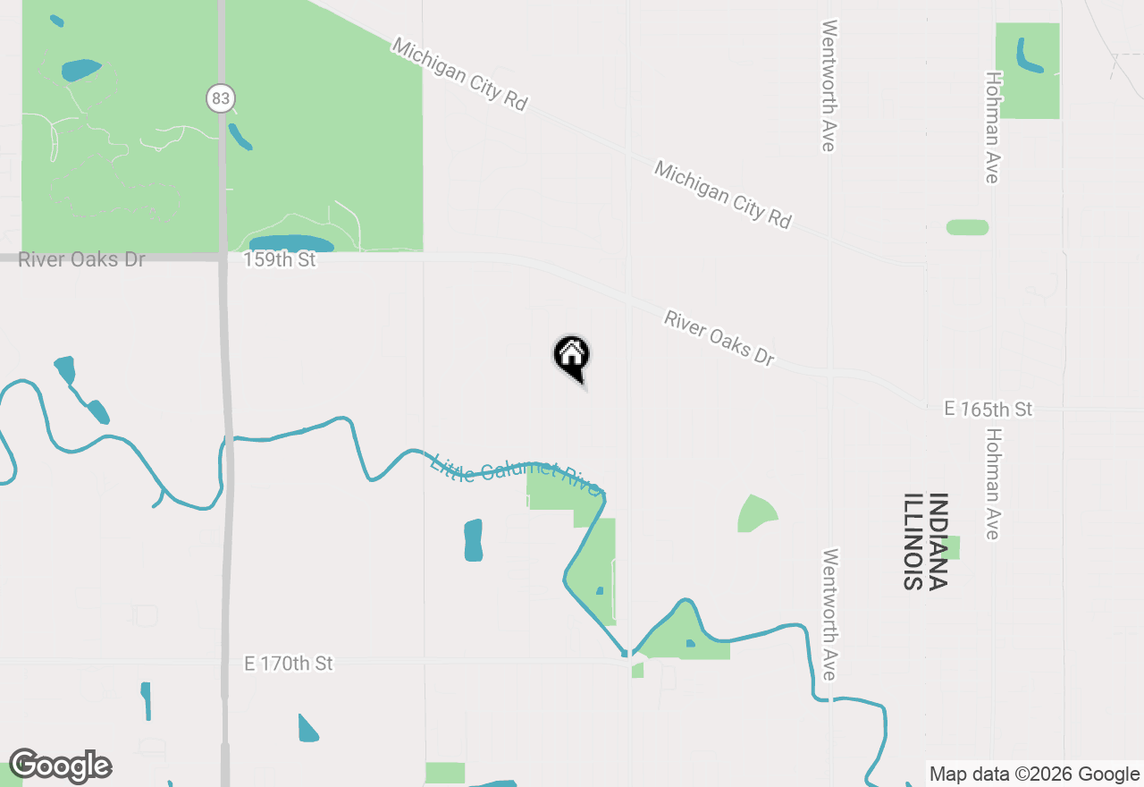 Map of 1332 Mackinaw Avenue, Calumet City, IL 60409