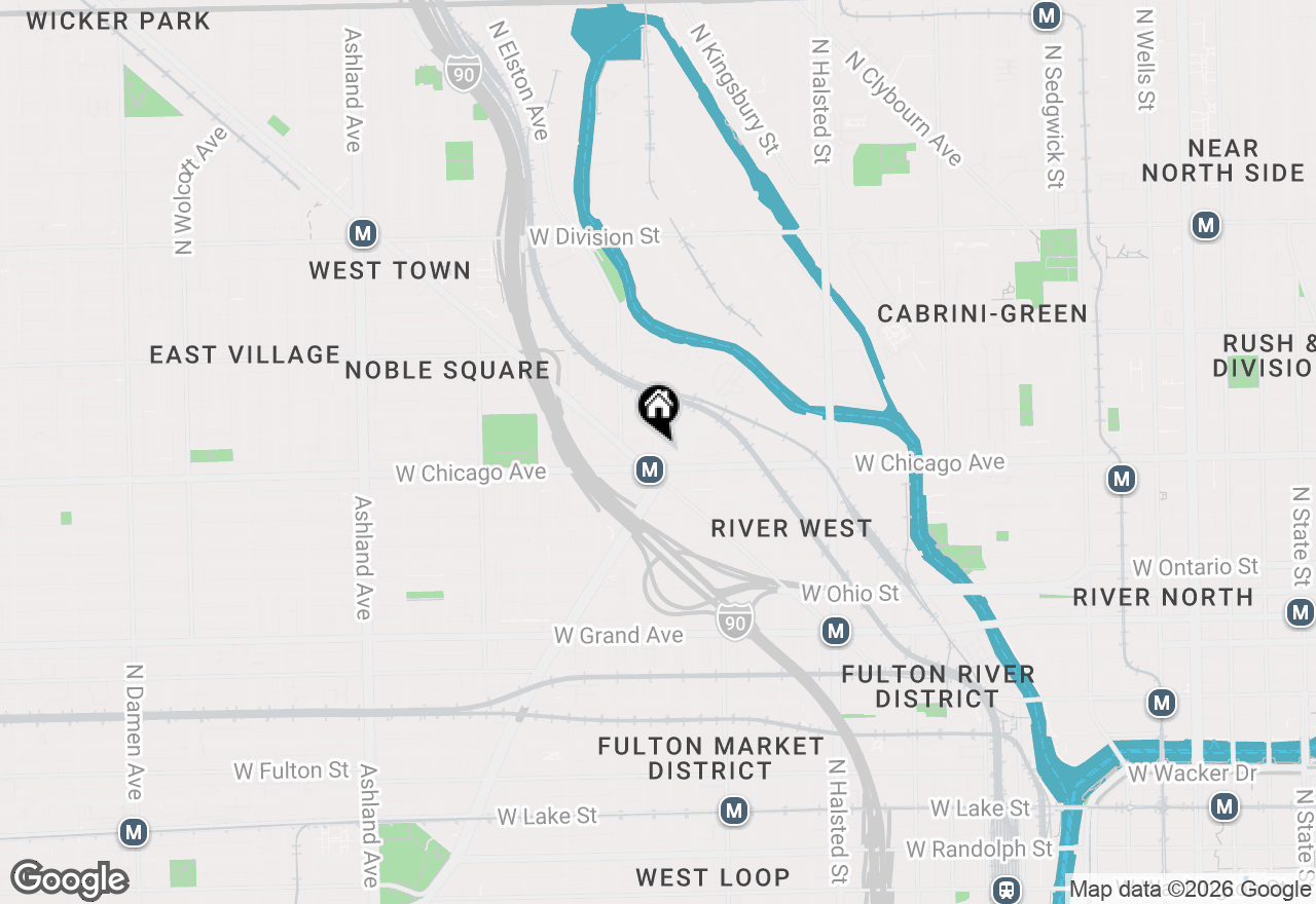 Map of 815 N May Street #3, Chicago, IL 60642