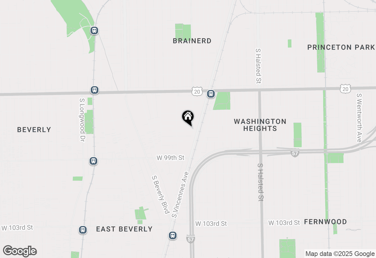 Map of 1216 W 97th Place, Chicago, IL 60643