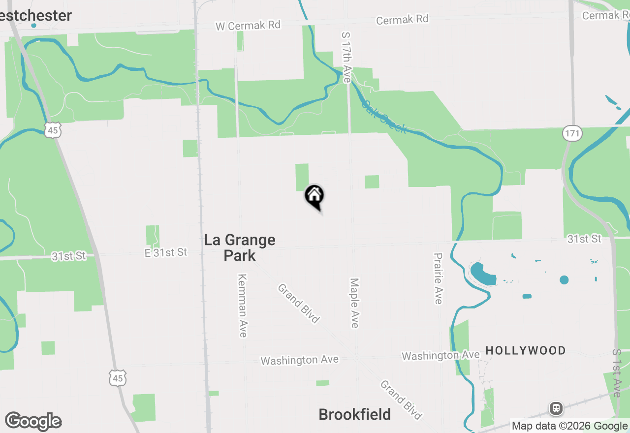 Map of 1201 Raymond Avenue, La Grange Park, IL 60526