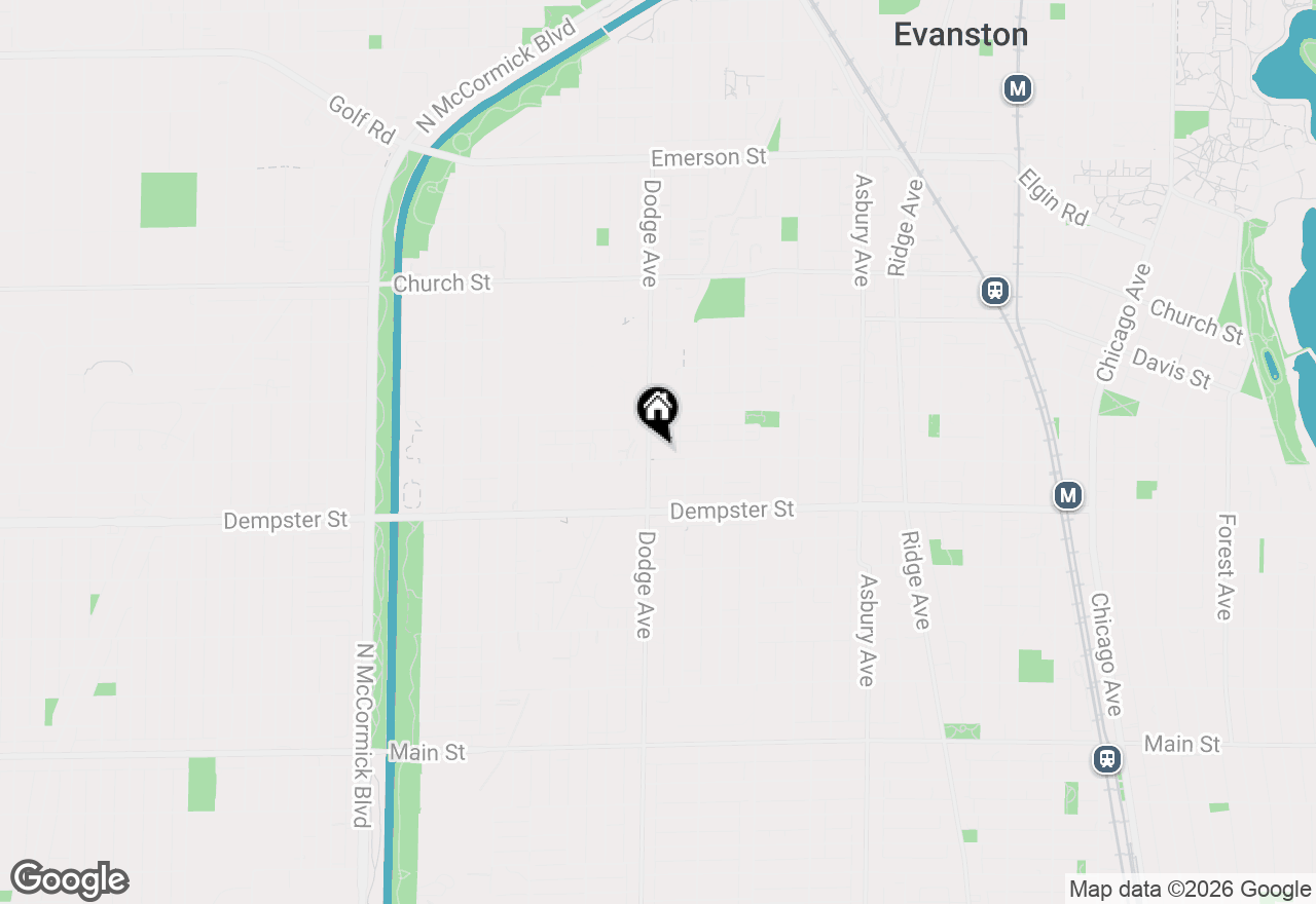 Map of 1823 Greenwood Street, Evanston, IL 60201