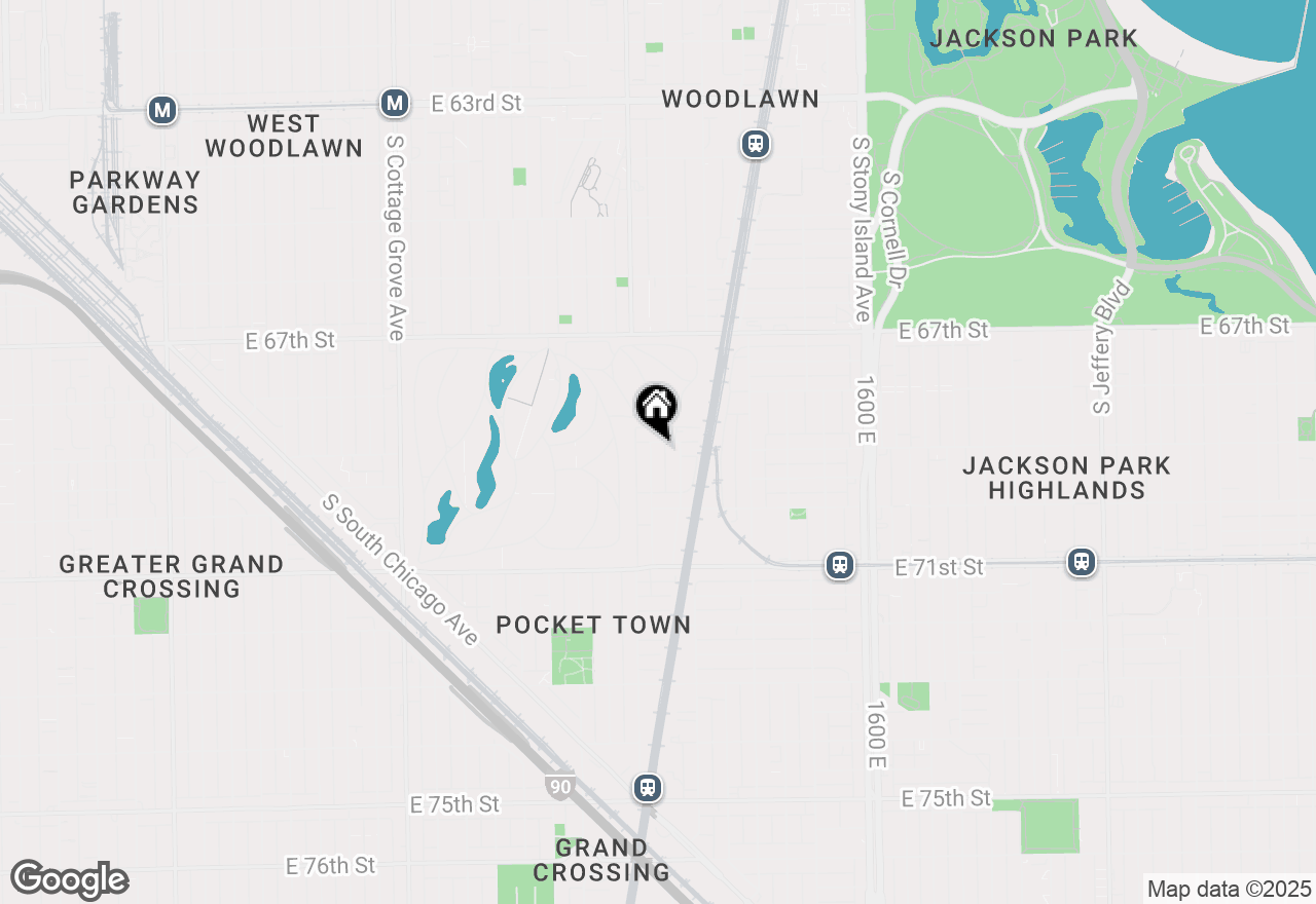 Map of 6905 S Woodlawn Avenue, Chicago, IL 60637